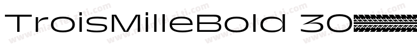 TroisMilleBold 30字体转换